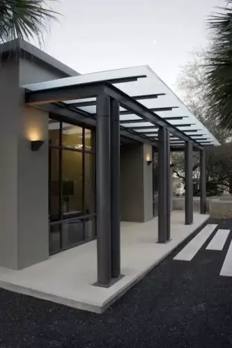 Aluminum Framed Glazed Canopy