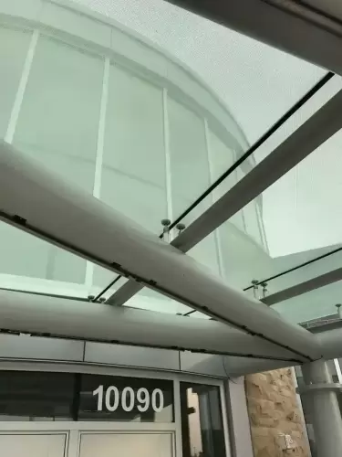 Glazed Canopy System - POV Structural Fittings